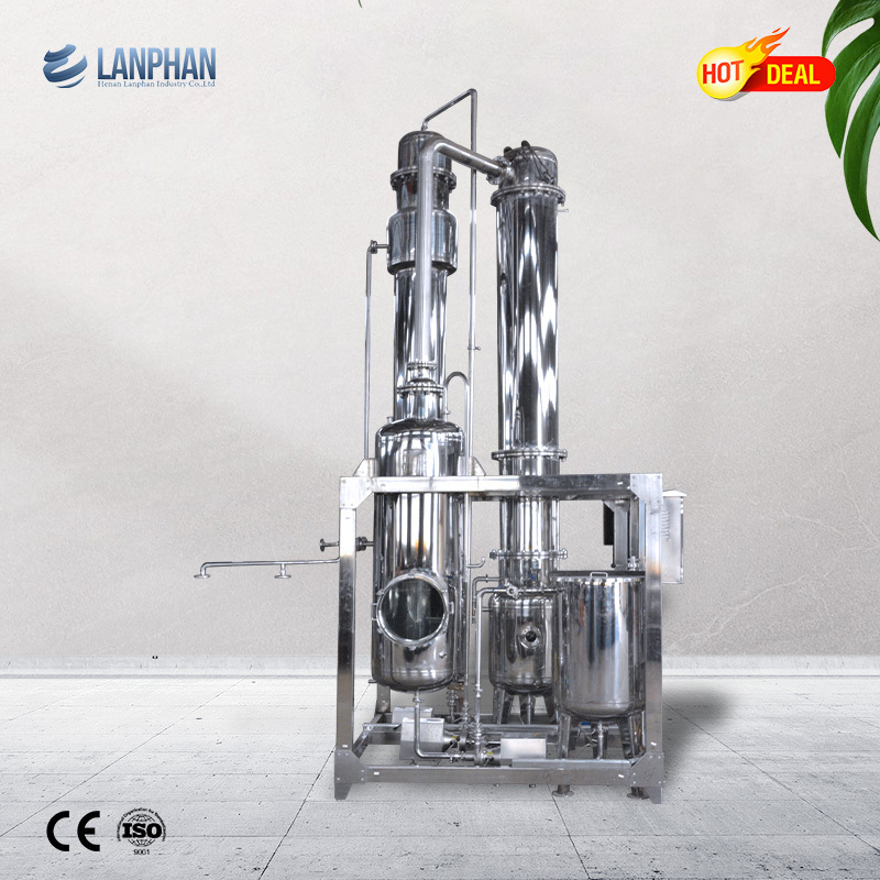 90l 200l 500l single effect ffe syrup falling film evaporator mvr evaporation in water treatment price