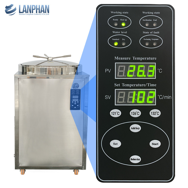 200l vertical steam sterilizers autoclaves for canning vacuum pacakged food