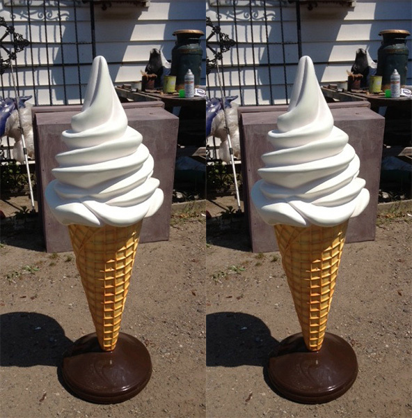 Fiberglass modern ice cream sculpture for sale