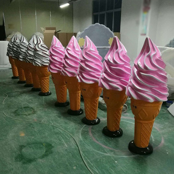 Fiberglass modern ice cream sculpture for sale