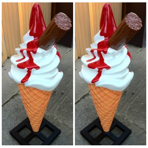 Fiberglass modern ice cream sculpture for sale