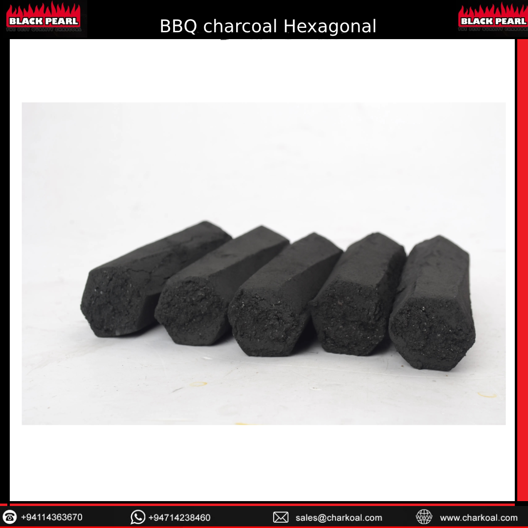 Premium Quality Bulk Exporter Smokeless / Eco Friendly/Coconut shell BBQ charcoal Hexagonal  Available for BBQ