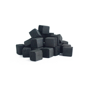 Eco Friendly High Quality Low Ash Low Moisture Coconut Shell Cube Shaped Shisha Hookah Charcoal Long Lasting