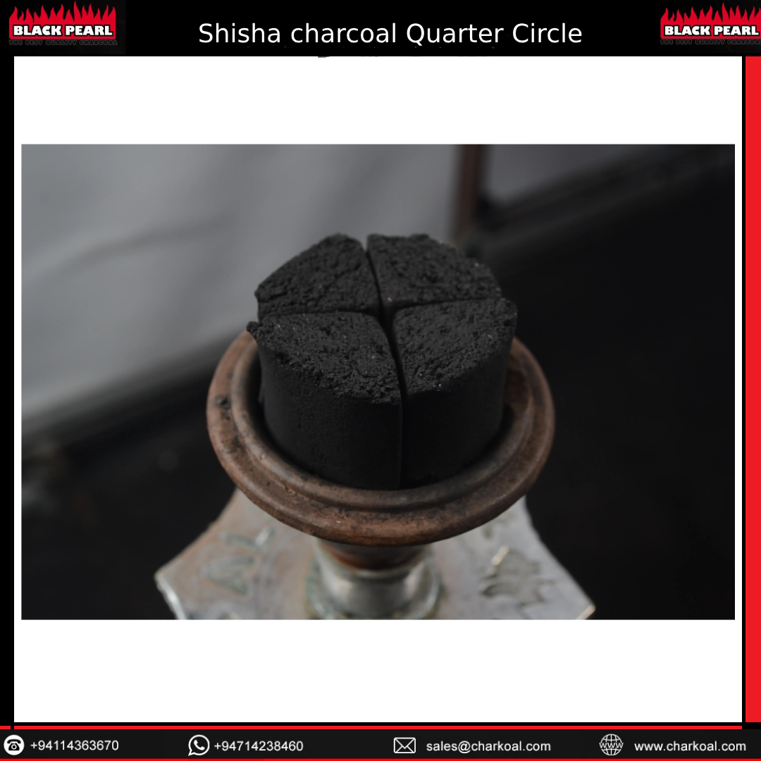 Wholesale coconut shell Quarter Circle pure material shisha incense instant light hookah charcoal