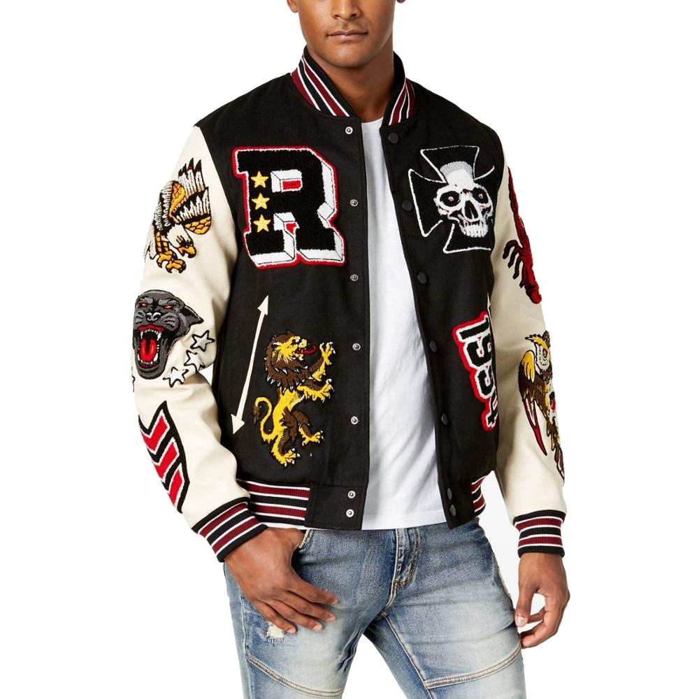 Wholesale Custom Logo Unisex Letterman Jacket Wholesale Chenille Embroidery Baseball Varsity Jacket