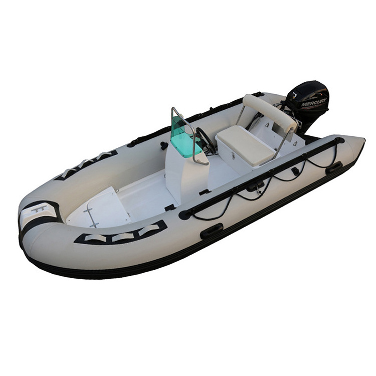 2020 wholesale cheap hypalon pontoon rigid hull inflatable fiberglass rib boat with Cabin