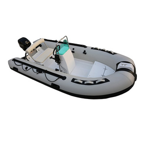 2020 wholesale cheap hypalon pontoon rigid hull inflatable fiberglass rib boat with Cabin