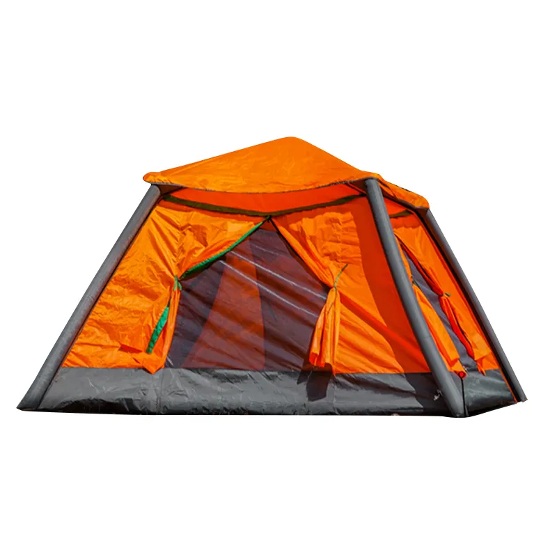 Inflatable camping tent Single and double outdoor camping 2-person tent Portable folding rain proof camping tent