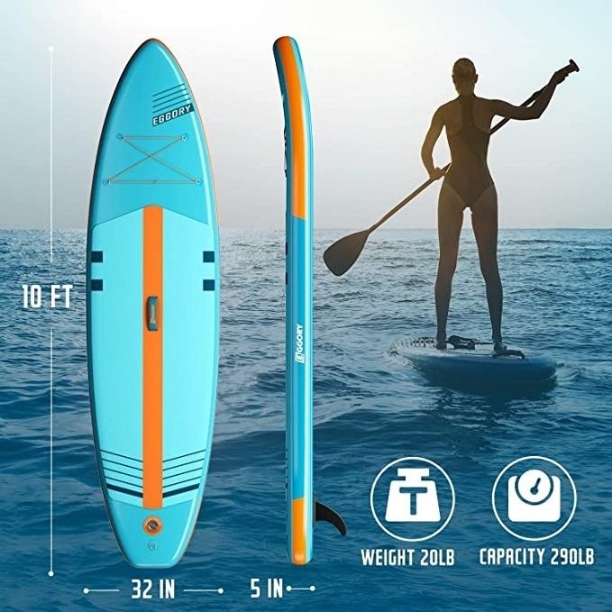 soft top air inflate sup paddle board with fins paddle board motor