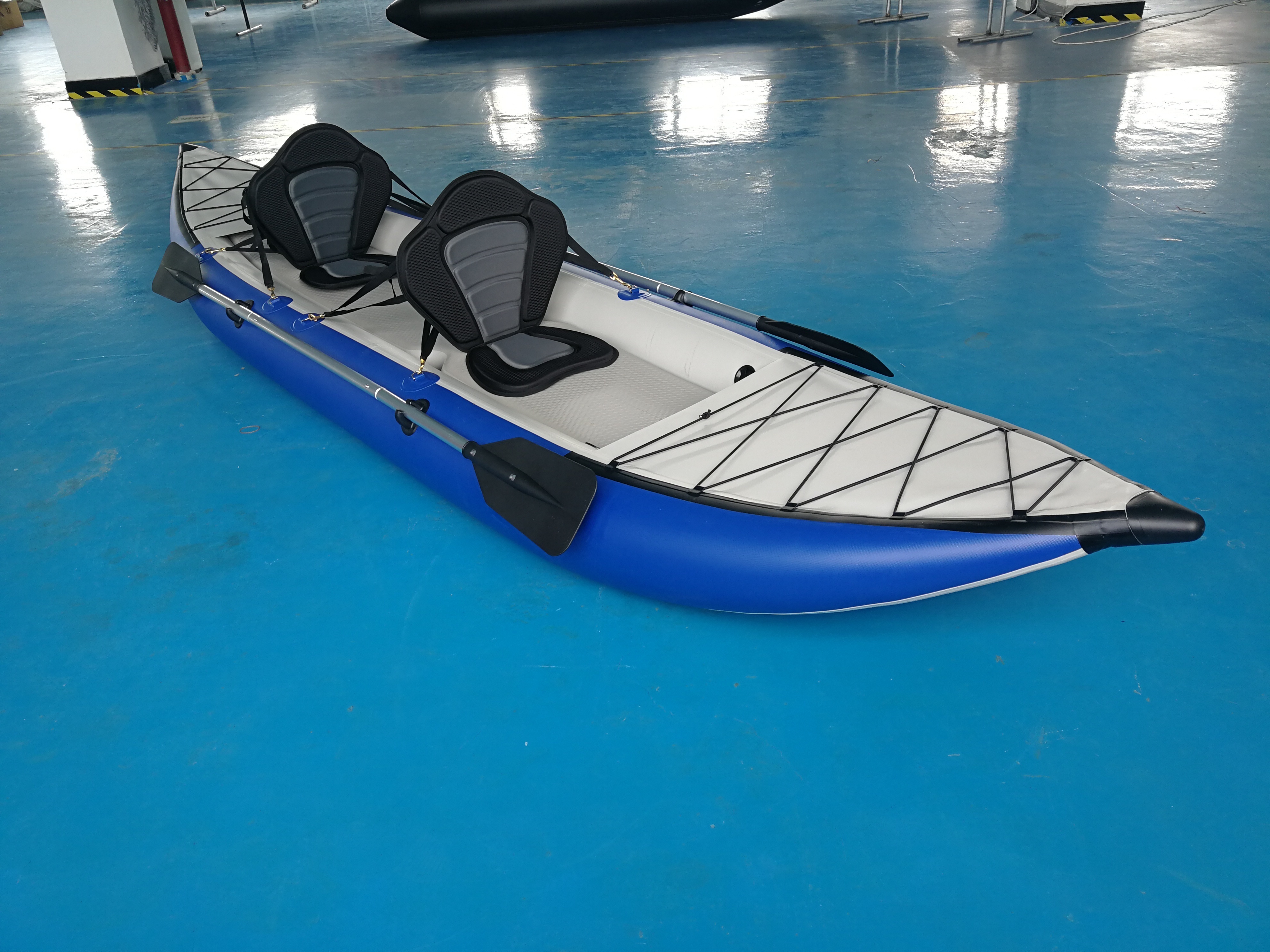 Kayak paddle kayak inflatable hypalon 2 person folding kayak inflatable boat