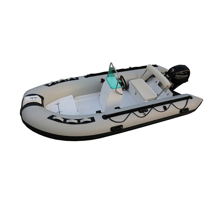 2020 wholesale cheap hypalon pontoon rigid hull inflatable fiberglass rib boat with Cabin