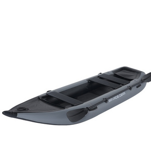 2024 China factory wholesale new design cheap OEM custom pontoon pvc dinghy Inflatable plastic kayak fishing boat rowing boats