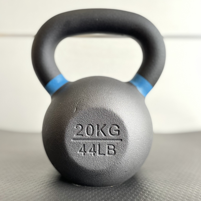 Fitness 12kg Cast Iron Kettlebell Powder Coated Kettlebell