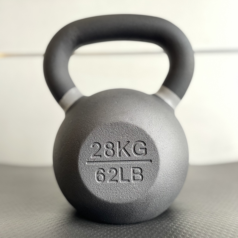 Fitness 12kg Cast Iron Kettlebell Powder Coated Kettlebell