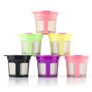 OEM&ODM Service Reusable KCup Filter Pods For Keurig Machine Colorful Eco Friendly Reusable Refillable Single Cup Coffee Pod