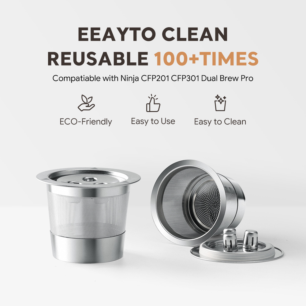 Reusable k Cup Coffee Filters Universal stainless steel Refillable k-Cups Filter for Keurig  a creamy rich extraction everytime