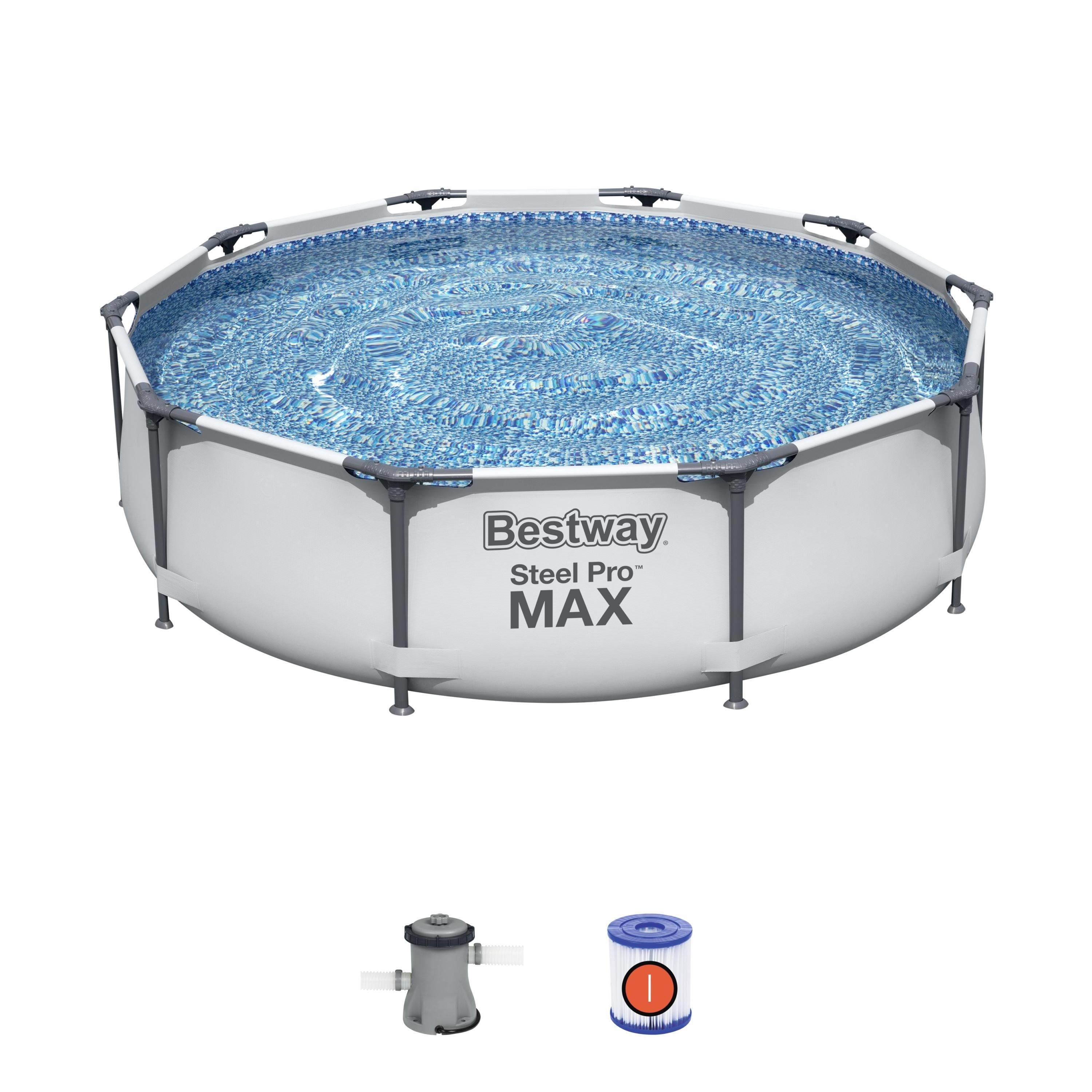 Piscina Estructural Bestway 56408 3.05 m x 76 cm Folding stable water game swim pool wholesale adult steel pro frame pool