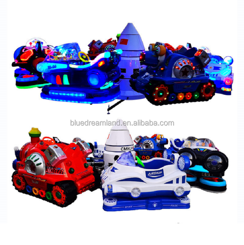 Amusement Park Kids Swing cars 6 Seats Aircraft spaceship carousel Rides merry-go-round For sales