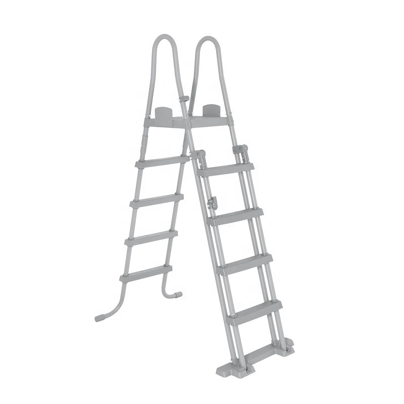 Bestway 58332 Swimming Pool Ladder Stainless Steel Pool Ladder Full Color Box Bestway Flowclear Safety Pool Ladder 1.32 M Accept