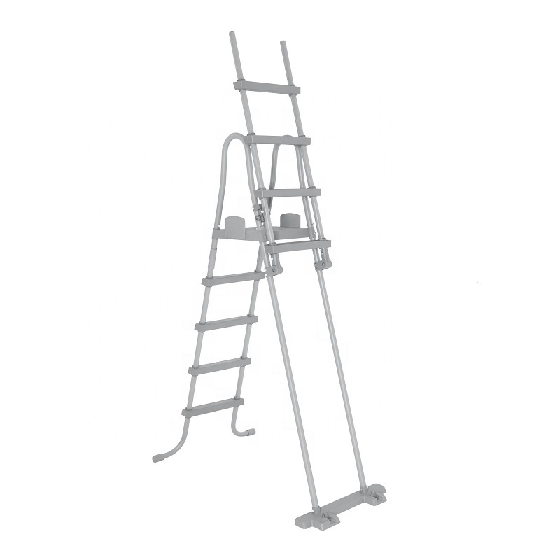 Bestway 58332 Swimming Pool Ladder Stainless Steel Pool Ladder Full Color Box Bestway Flowclear Safety Pool Ladder 1.32 M Accept