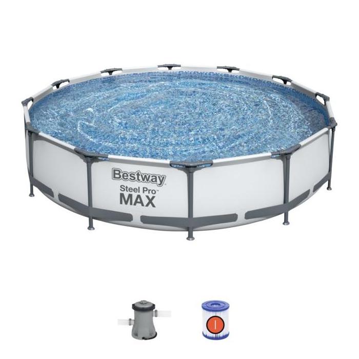 Bestway 56416 wholesale adult steel pro frame pool Folding stable water game swim pool plastic swimming pool