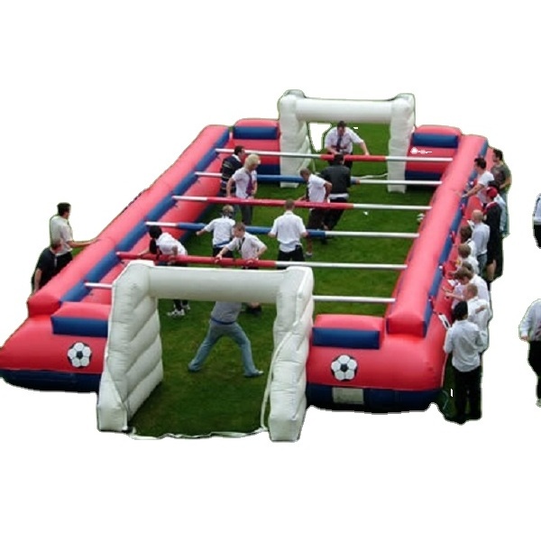 Most Popular Newest Inflatable Football Game Table Inflatable Human Foosball Court,human Table Football Games for Sale Unisex