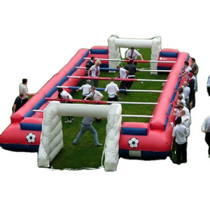 Most Popular Newest Inflatable Football Game Table Inflatable Human Foosball Court,human Table Football Games for Sale Unisex