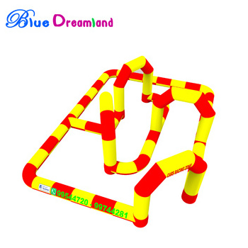 Inflatable Track race /inflatable go kart car track / inflatable sports game for sales