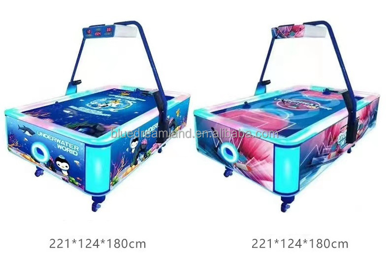 Cheap Indoor Amusement park Coin Operated custom Air Hockey Table Arcade Game Machine for 2 Players