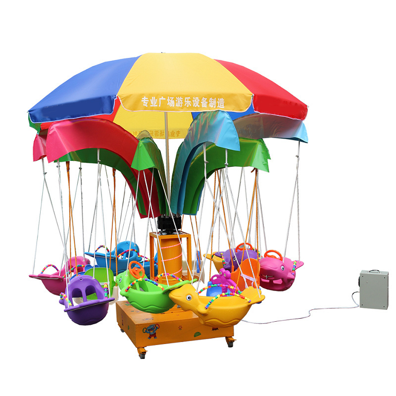 Hot sale amusement park ride horse merry go round kids swing fish musical carousel for sale