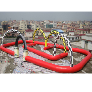 Team Building Top Quality Commercial inflatable karting race track inflatable rc track for quad bikes sport games