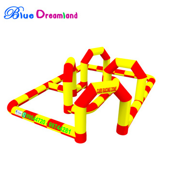 Inflatable Track race /inflatable go kart car track / inflatable sports game for sales