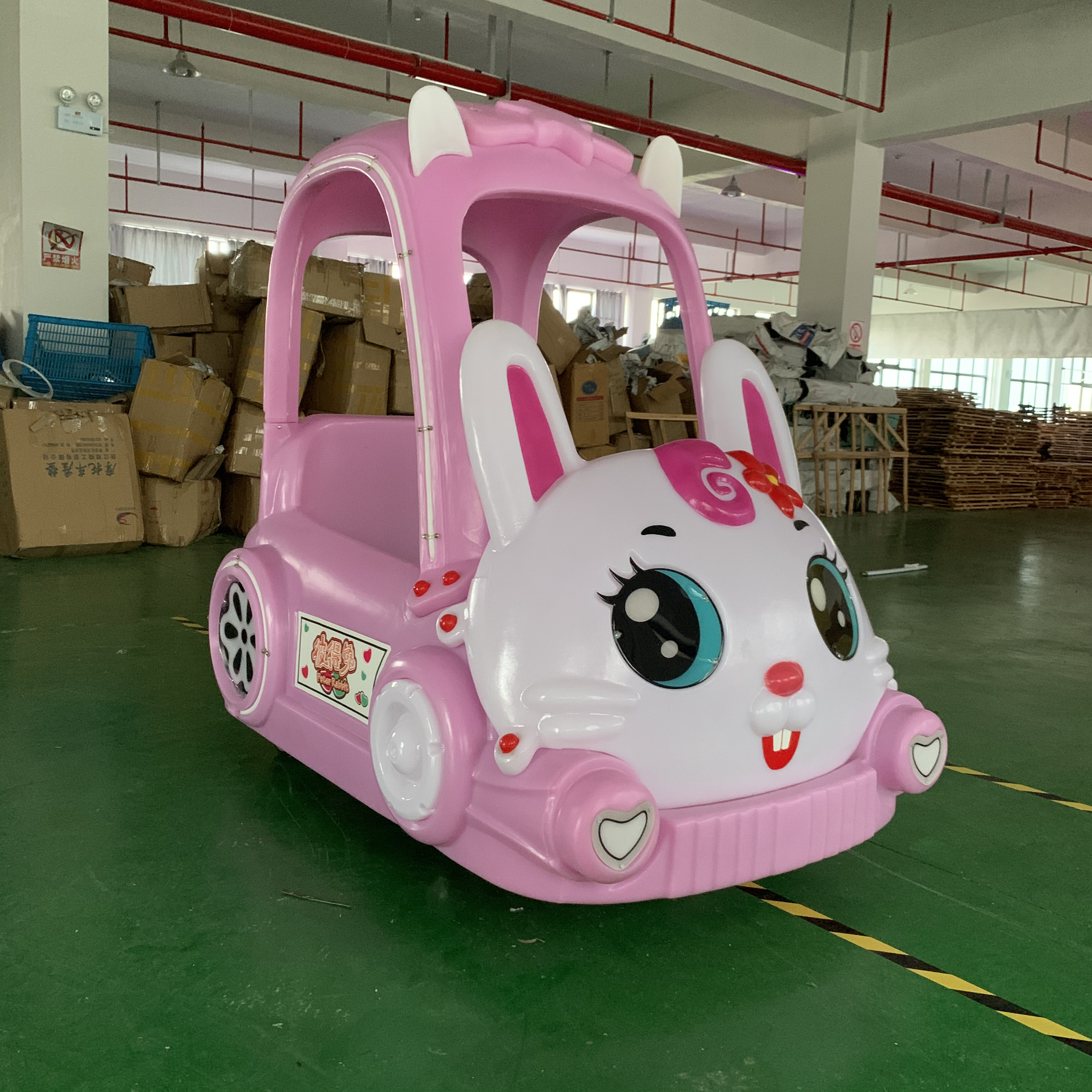 Outdoor Indoor luminous Electric Battery Bumper Cars for Sales Amusement Park Ride Roof Rabbit Kids Adult