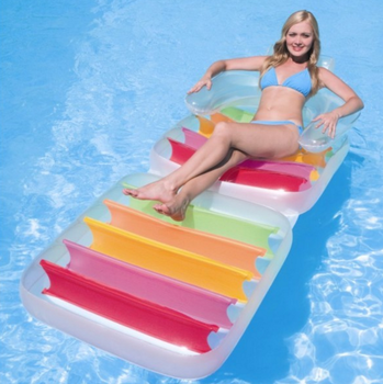 Bestway 43023 inflatable lounge chair folded pool float air mattress for fun