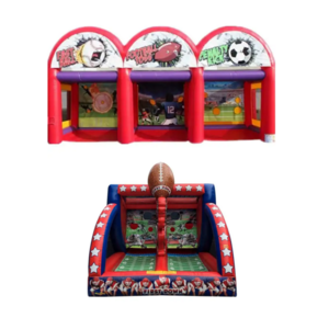 New product commercial use inflatable football/soccer shooting goal/target sports games for sales