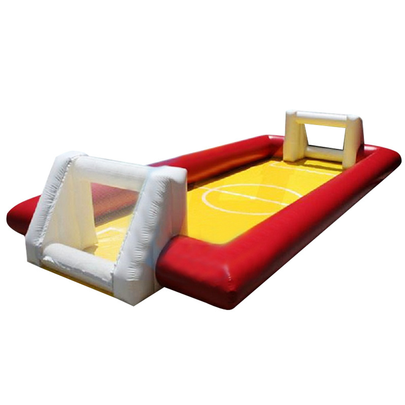 Sports amusement park commercial pvc inflatable water soap football soccer field pitch games for sales