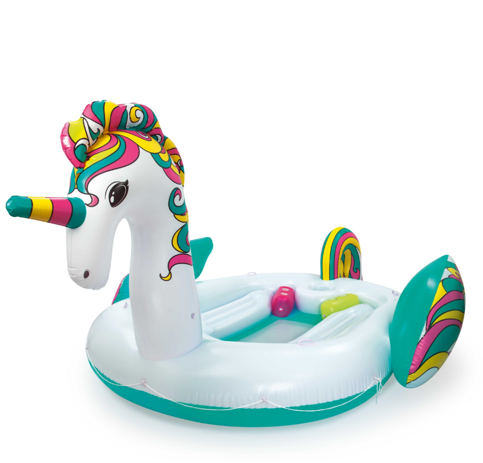 Bestway 43228 Giant Unicorn Island pool float inflatable 5.90m x 4.04m