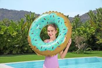 Bestway 36300 Inflatable Donut Shaped Swimming Ring Pool Float