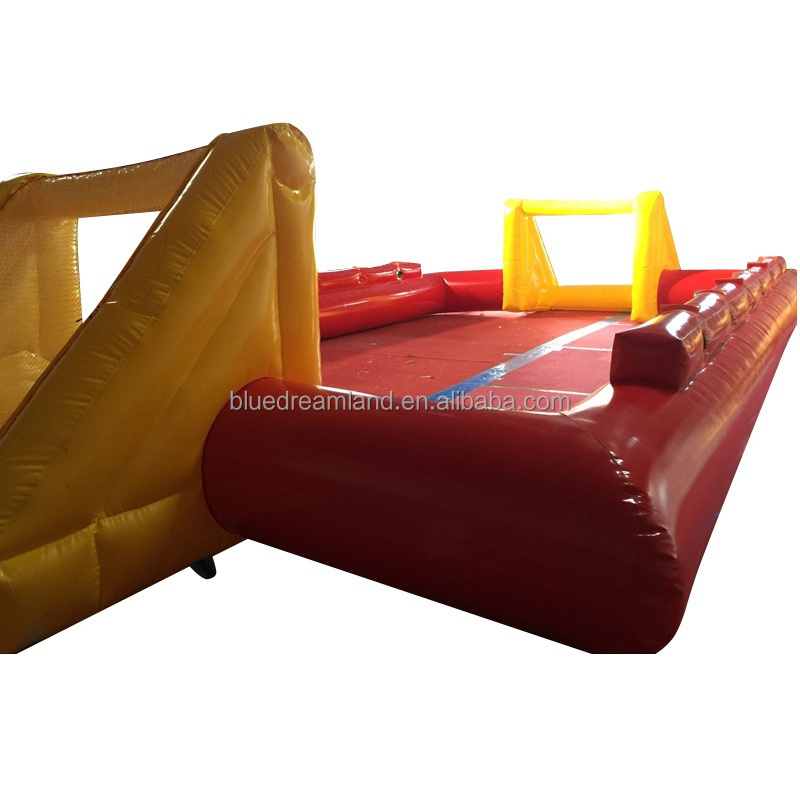 Great race table mobile inflatable football field soccer pool table/arena pitch for sale with low price