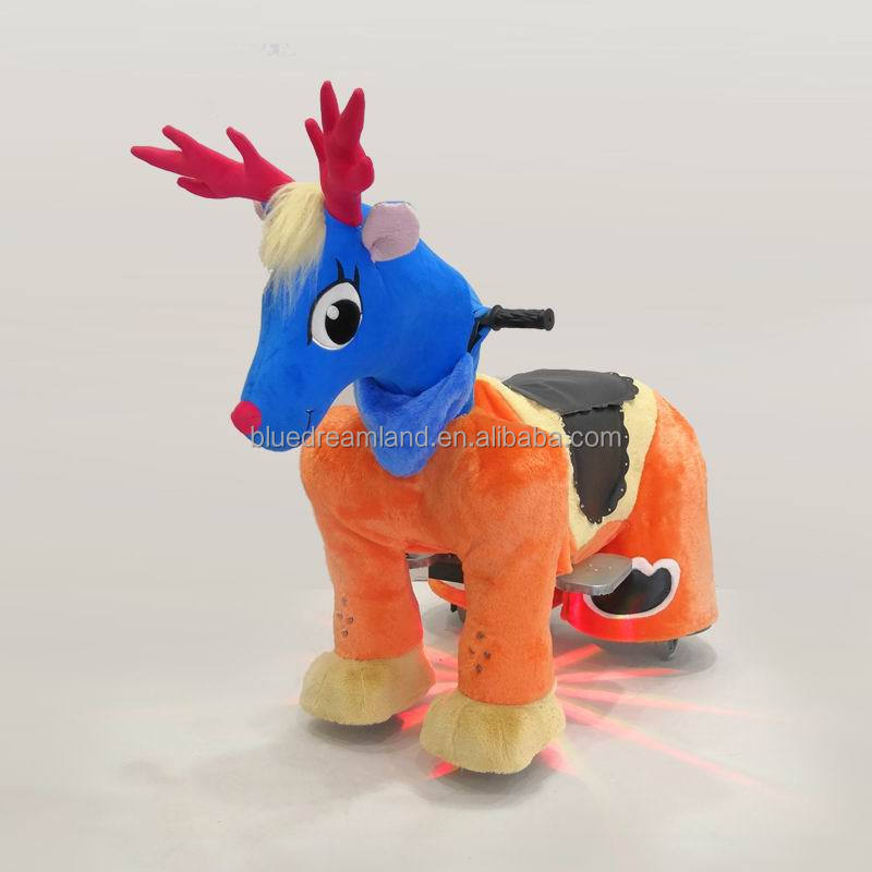 Animal Walking Cars Riding on Horse Toy Wholesales Electric Battery Operated Plush Children Dog Unisex Dog Training Equipment