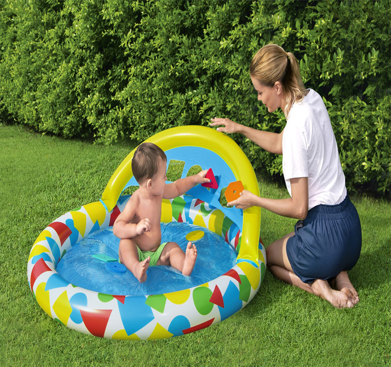 Bestway 52378 Summer Inflatable Kiddie Pool Portable Water-Filled Splash Mini Baby Swimming Pool