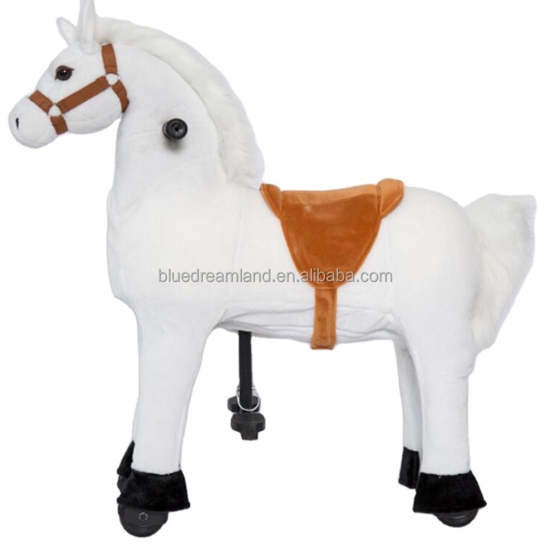 Animal Walker Ride-on Horse Toy New Development Wholesales Mechanical Stuffed Plush Cars Horse Riding for Kids and Adults Unisex