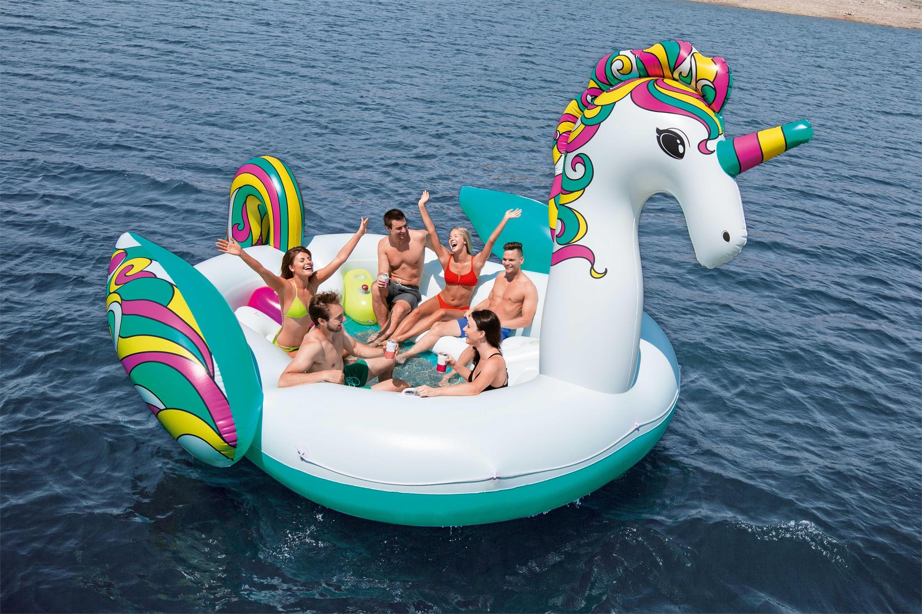 Bestway 43228 Giant Unicorn Island pool float inflatable 5.90m x 4.04m