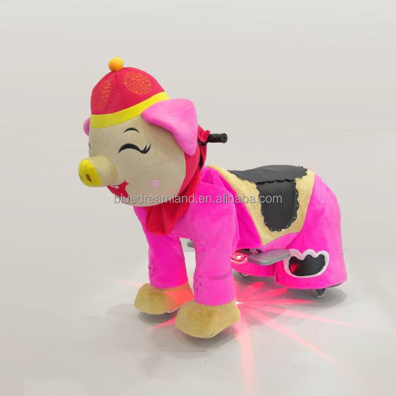 Animal Walking Cars Riding on Horse Toy Wholesales Electric Battery Operated Plush Children Dog Unisex Dog Training Equipment