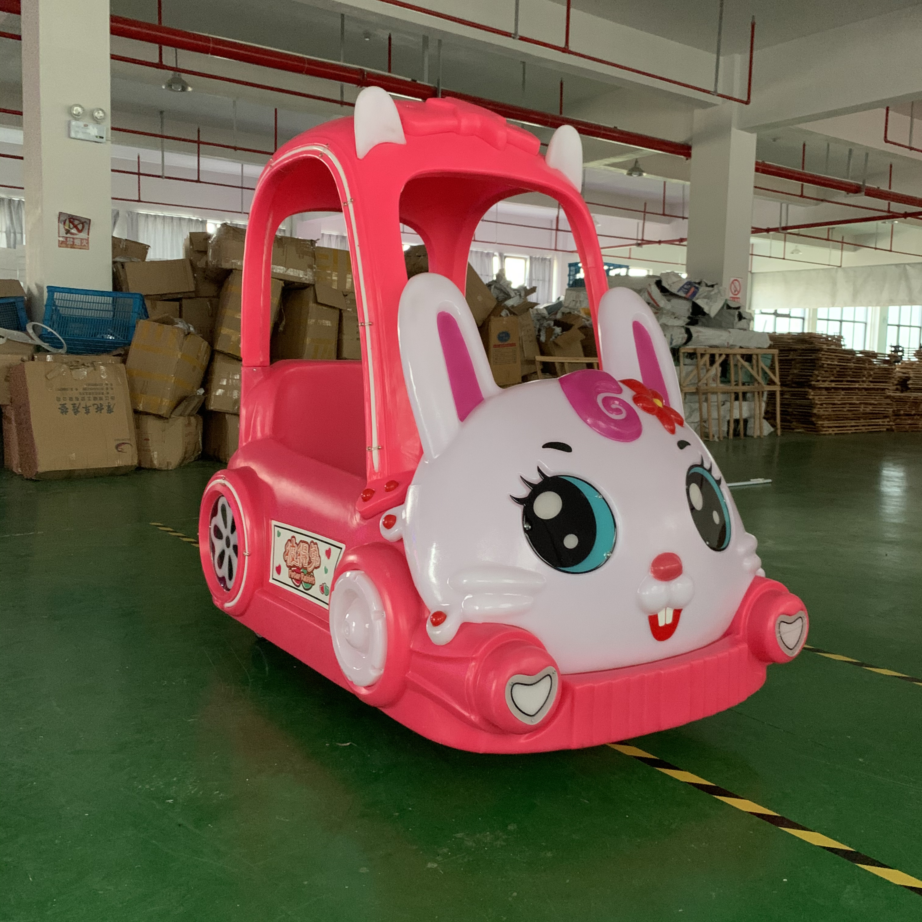 Outdoor Indoor luminous Electric Battery Bumper Cars for Sales Amusement Park Ride Roof Rabbit Kids Adult