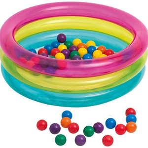 INTEX 48674 Inflatable Classic 3-Ring Baby Ball Pit Pool