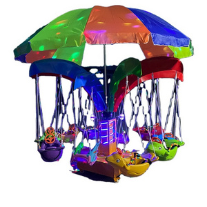 Hot sale amusement park ride horse merry go round kids swing fish musical carousel for sale