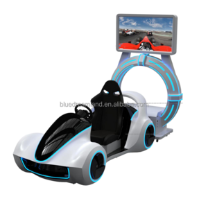 New design 9D VR Thunder Racing Driving Game Car Simulator Virtual Reality Machine for vr theme park Car Driving Simulator