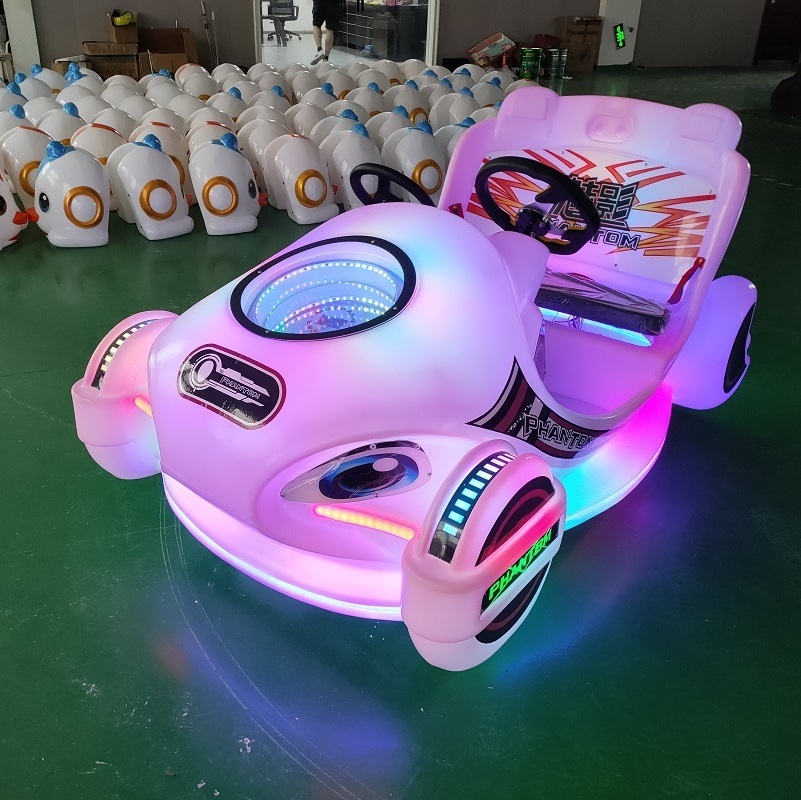 Phantom Outdoor indoor Amusement park kiddie rides electric battery operate luminous light up bumper cars for kids and adults