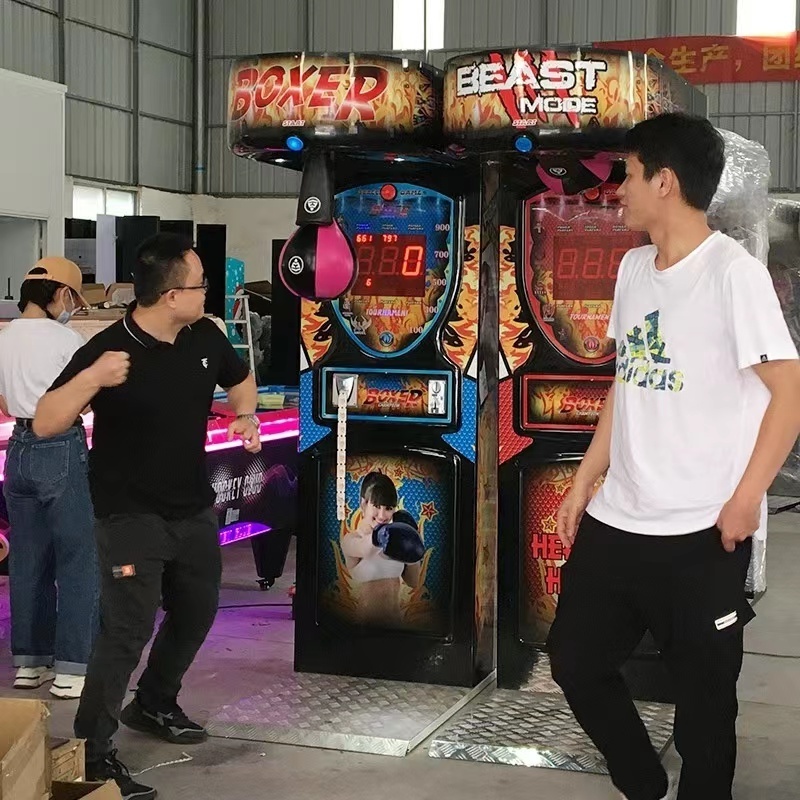 Street Amusement Coin Operated ultimate Big Punch Boxing Arcade Machine electronic game Machine for sales